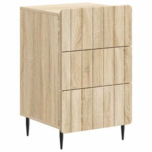 vidaXL Bedside Cabinet Sonoma Oak 43x 41 x 68 cm Engineered Wood