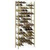 vidaXL Wine Rack for 96 Bottles Gold Metal