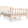 vidaXL Bed Frame without Mattress Small Double Solid Wood
