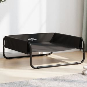 vidaXL Elevated Dog Bed Anthracite Oxford Fabric and Steel