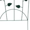 vidaXL Garden Fence 3 pcs Green 112 x 40 cm Steel
