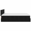 vidaXL Ottoman Bed with Mattress & LEDs Black 140x200cm Velvet