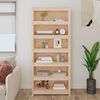 vidaXL Book Cabinet 80x35x183 cm Solid Wood Pine