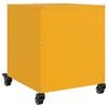 vidaXL Bedside Cabinets 2 pcs Mustard Yellow 36x39x43.5 cm Steel