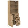 vidaXL Highboard Artisan Oak 69.5 x 34 x 180 cm Engineered Wood