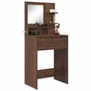 vidaXL Bedroom Dressing Tables with Shelf Brown Oak 80 x 39.6 x 135 cm