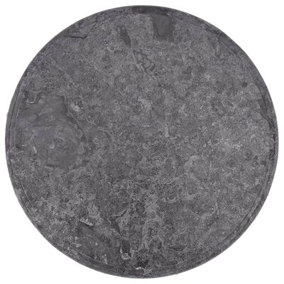 vidaXL Table Top Grey Ø50x2.5 cm Marble