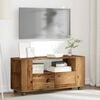 vidaXL TV Cabinet with Wheels Old Wood 102x34.5x43 cm Engineered Wood