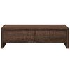 vidaXL Monitor Stand with Drawers Brown Oak 50x27x15 cm Engineered Wood