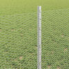 vidaXL Fence with Post Silver 0.6 x 25 m Steel