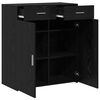 vidaXL Storage Cabinet Black oak 80 x 42.5 x 93.5 cm Engineered wood
