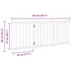 vidaXL Dog Gate Foldable 3 Panels 150 cm Solid Wood Fir