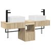 vidaXL Bathroom Cabinet Set 3 pcs Sonoma Oak 53 x 35 x 39 cm