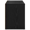 vidaXL Shoe Rack with Shelf Black oak 75 x 35 x 45 cm Engineered wood