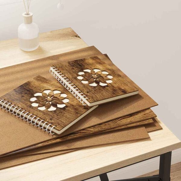 vidaXL Decor Panels 12 pcs Smoked Oak 30 x 42 x 0.27 cm