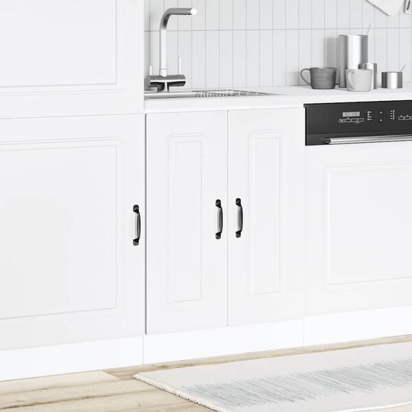 vidaXL Sink Base Cabinet Kalmar White 60x46x81.5 cm Engineered Wood