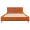 vidaXL Bed Frame without Mattress Wax Brown 75x190 cm Small Single Solid Wood Pine
