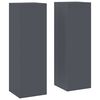 vidaXL Plant Stand 2 pcs Anthracite 24 x 24 x 75 cm Cold-rolled Steel