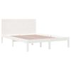 vidaXL Bed Frame without Mattress White 140x190 cm Solid Wood Pine