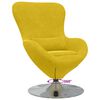 vidaXL Egg Chair Yellow 63 x 73 x 90 cm Velvet