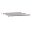 vidaXL Awning Manual Light Grey 450 x 300 x 165 cm Polyester and Metal