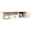 vidaXL TV Cabinet VIGO White 156x40x40 cm Solid Wood Pine