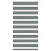 vidaXL Zebra Blind Dark Grey 85x100 cm Fabric Width 80.9 cm Polyester