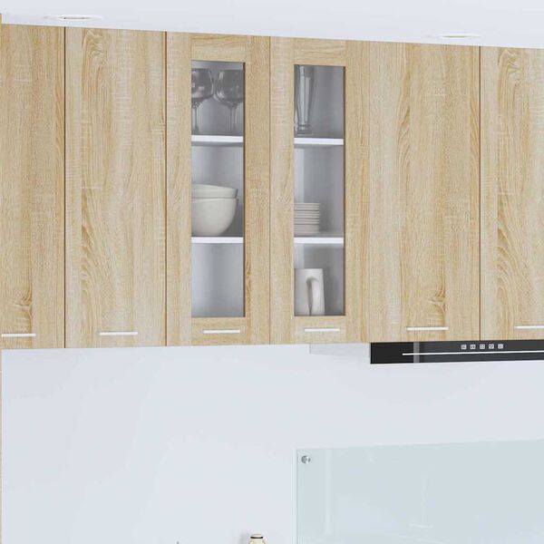vidaXL Hanging Cabinet Sonoma Oak 60 x 31 x 80 cm Engineered Wood