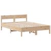 vidaXL Bookcase Bed without Mattress 140x200cm Solid Wood Pine