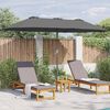 vidaXL Garden Parasol Anthracite 370 x 197 x 239 cm