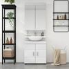 vidaXL Bathroom Furniture Set with Shelf TULUM White Engineered Wood