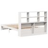 vidaXL Bookcase Bed without Mattress White 160x200cm Solid Wood Pine
