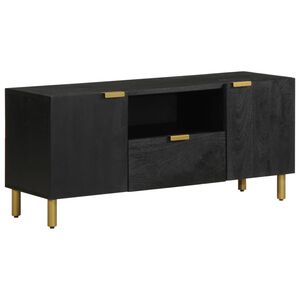 vidaXL TV Cabinet Black 105x33x46 cm Engineered Wood