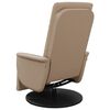 vidaXL Massage Recliner Chair with Footrest Cappuccino Faux Leather