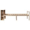 vidaXL Bookcase Bed without Mattress 75x190 cm Small Single Solid Wood Pine