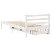 vidaXL Bed Frame without Mattress White 90x200 cm Solid Wood Pine
