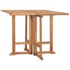 vidaXL Dining Table | Teak Brown | Teak hardwood | Medium | Foldable
