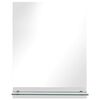 vidaXL Wall Mirror with Shelf 20x40 cm Tempered Glass