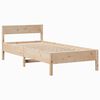 vidaXL Bed Frame without Mattress 75x190 cm Small Single Solid Wood Pine