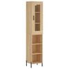 vidaXL Highboard Sonoma Oak 34,5x34x180 cm Engineered Wood