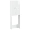 vidaXL Toilet Cabinet EDE High Gloss White 66 x 25.5 x 190 cm