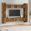 vidaXL 10 Piece TV Cabinet Set Smoked Oak Engineered Wood