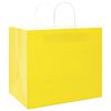 vidaXL Paper Bags 250 pcs with Handles Yellow 32x22x28 cm