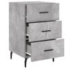 vidaXL Bedside Cabinet Concrete Grey 40x40x66 cm Engineered Wood