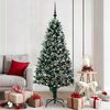 vidaXL Artificial Christmas Tree with 300 LEDs with Stand Green 180 cm