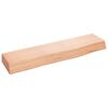 vidaXL Wall Shelf Light Brown 40x10x4 cm Treated Solid Wood Oak