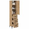 vidaXL Highboard Artisan Oak 69.5 x 34 x 180 cm Engineered Wood