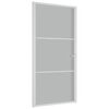 vidaXL Interior Door 102.5x201.5 cm White Matt Glass and Aluminium