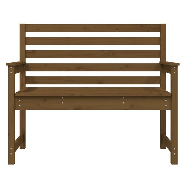 vidaXL Garden Bench Honey Brown 109x48x91.5 cm Solid Wood Pine