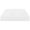 vidaXL Floating Wall Shelf High Gloss White 40x23x3.8 cm MDF